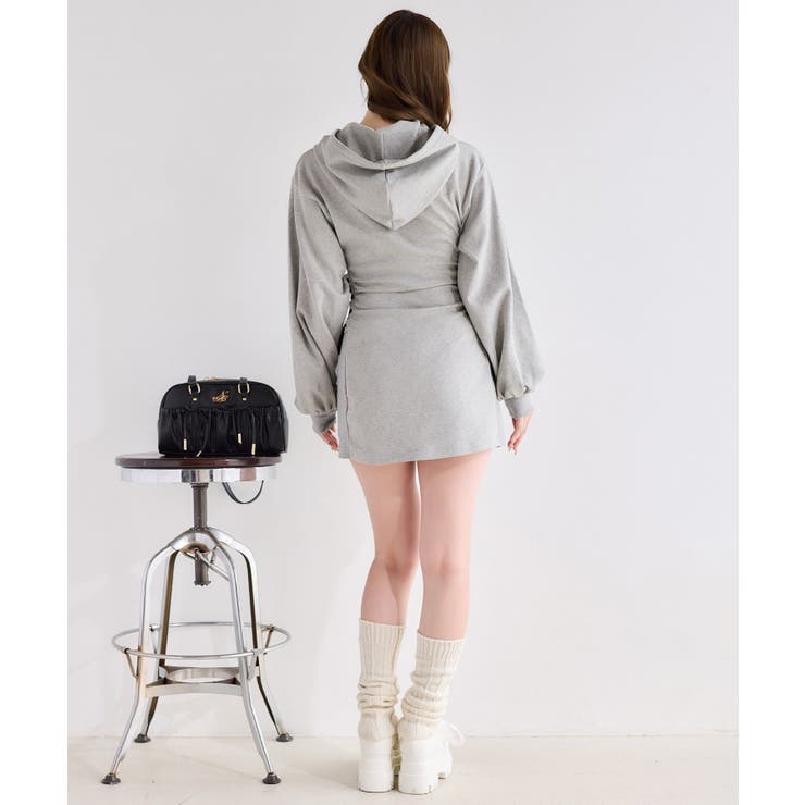 【one after another】ウエストレースアップパーカーワンピ | NICE CLAUP / OLIVE des OLIVE　OUTLET | 詳細画像9 