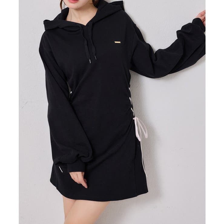 【one after another】ウエストレースアップパーカーワンピ | NICE CLAUP / OLIVE des OLIVE　OUTLET | 詳細画像16 