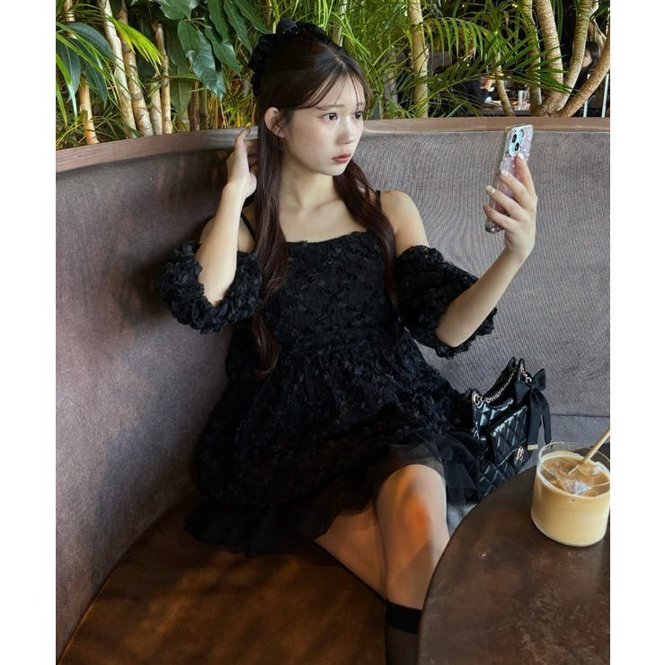 【one after another】ブラックコレミニワンピ | NICE CLAUP / OLIVE des OLIVE　OUTLET | 詳細画像38 
