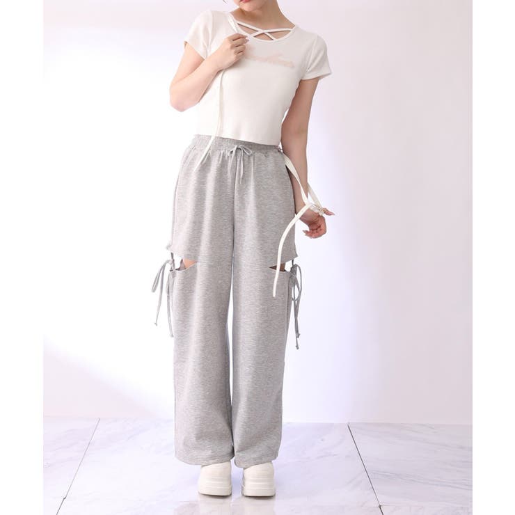 【one after another】チュールロゴT | NICE CLAUP / OLIVE des OLIVE　OUTLET | 詳細画像7 