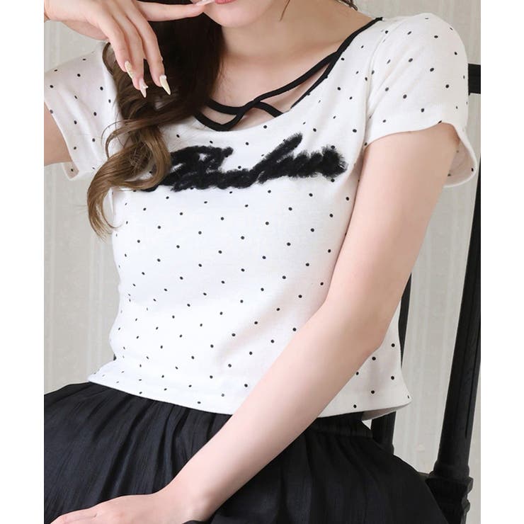 【one after another】チュールロゴT | NICE CLAUP / OLIVE des OLIVE　OUTLET | 詳細画像24 