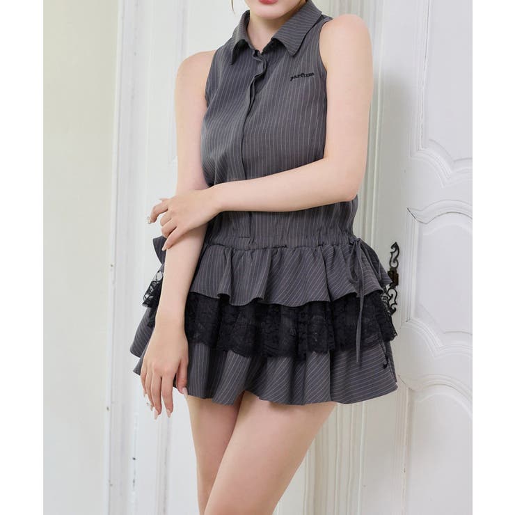【one after another】アメスリティアードシャツワンピ | NICE CLAUP / OLIVE des OLIVE　OUTLET | 詳細画像12 