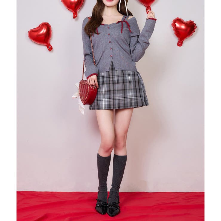 【one after another】リボン付きキルティングハートバッグ | NICE CLAUP / OLIVE des OLIVE　OUTLET | 詳細画像15 