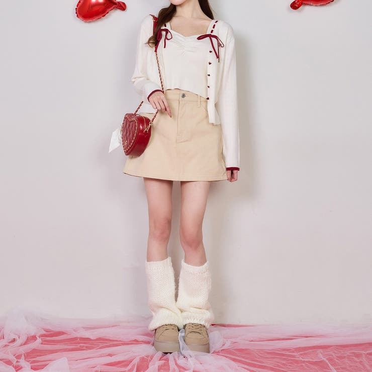 【one after another】リボン付きキルティングハートバッグ | NICE CLAUP / OLIVE des OLIVE　OUTLET | 詳細画像16 