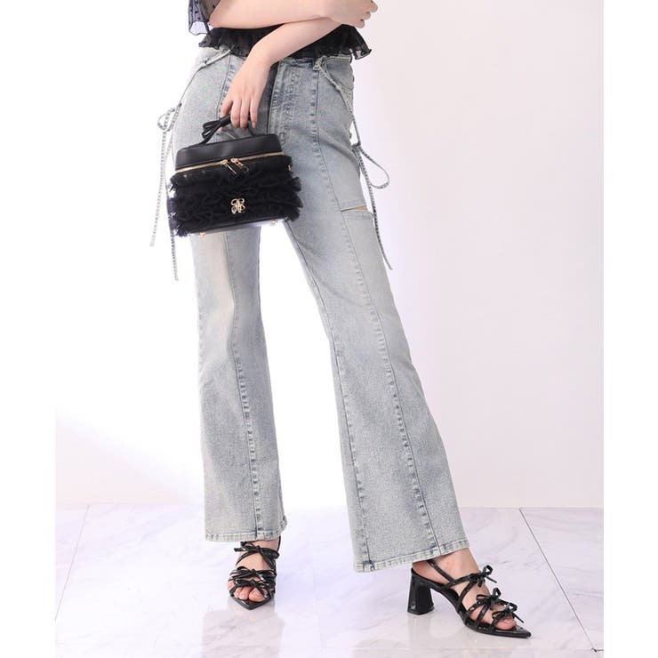 【one after another】チュールフリルリボンバニティバッグ | NICE CLAUP / OLIVE des OLIVE　OUTLET | 詳細画像21 