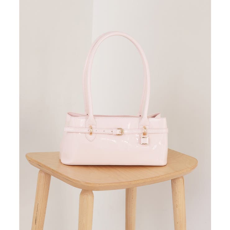 ピンク | 【one after another】ベルト付きスクエアバッグ | NICE CLAUP / OLIVE des OLIVE　OUTLET