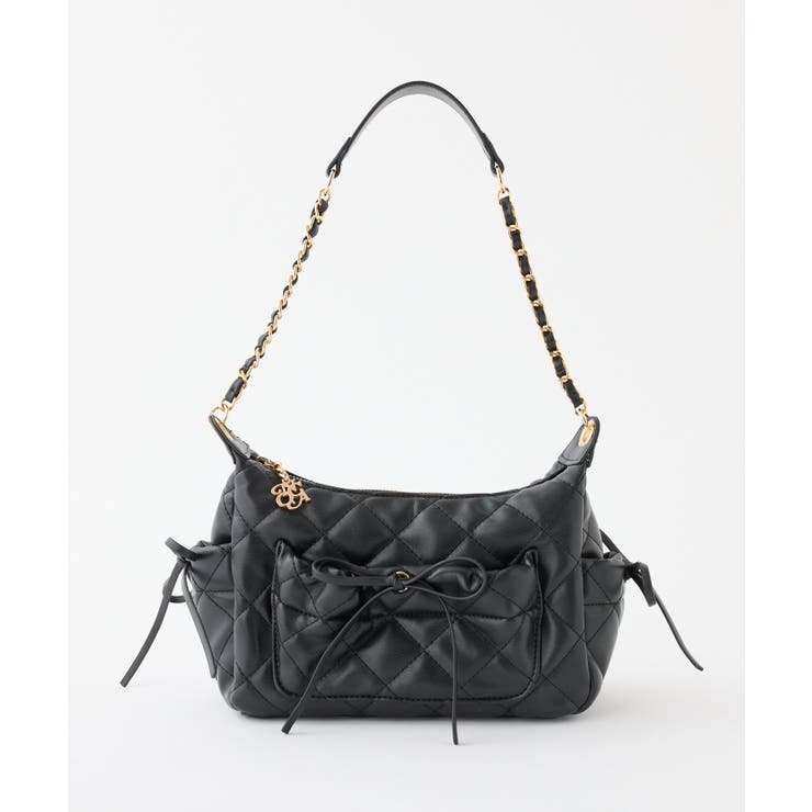 ブラック | 【one after another】キルティングボーホーバッグ | NICE CLAUP / OLIVE des OLIVE　OUTLET