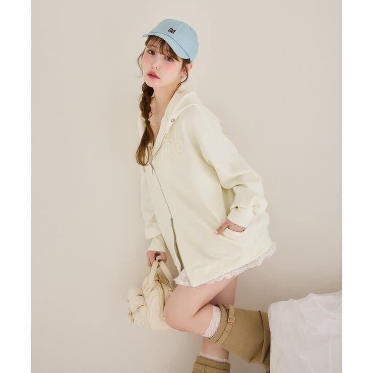 【one after another】ロゴ刺繍キャップ | NICE CLAUP / OLIVE des OLIVE　OUTLET | 詳細画像2 