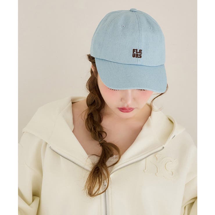 ブルー | 【one after another】ロゴ刺繍キャップ | NICE CLAUP / OLIVE des OLIVE　OUTLET