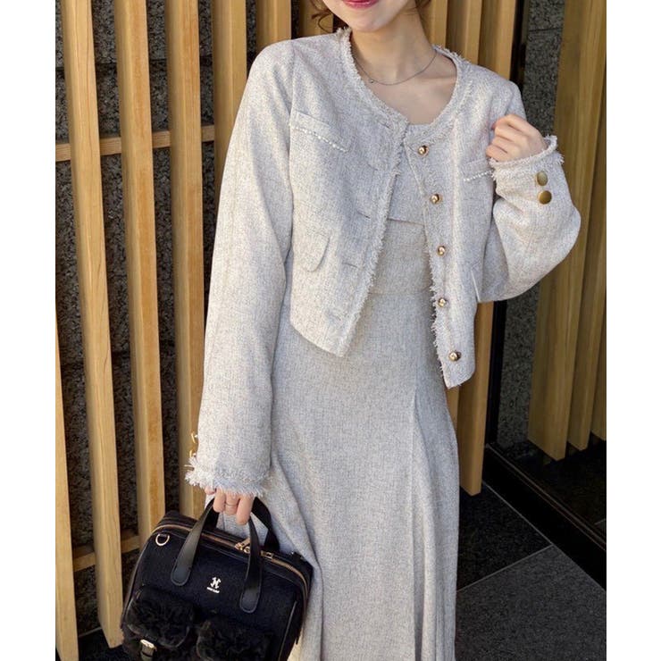 【one after another】【miyabi企画】フリルツイードキャミワ… | NICE CLAUP / OLIVE des OLIVE　OUTLET | 詳細画像42 