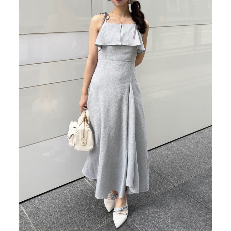 サックス | 【one after another】【miyabi企画】フリルツイードキャミワ… | NICE CLAUP / OLIVE des OLIVE　OUTLET