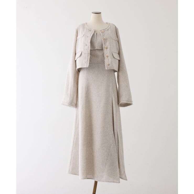 【one after another】【miyabi企画】パール釦ツイードノーカ… | NICE CLAUP / OLIVE des OLIVE　OUTLET | 詳細画像2 