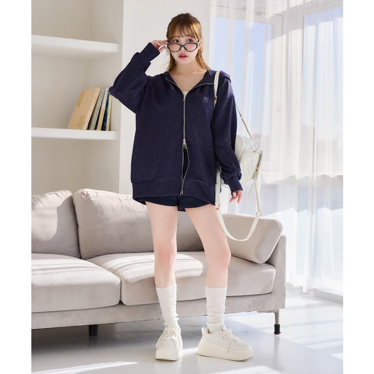 【one after another】チャーム付き伊達メガネ/レンズなし | NICE CLAUP / OLIVE des OLIVE　OUTLET | 詳細画像2 