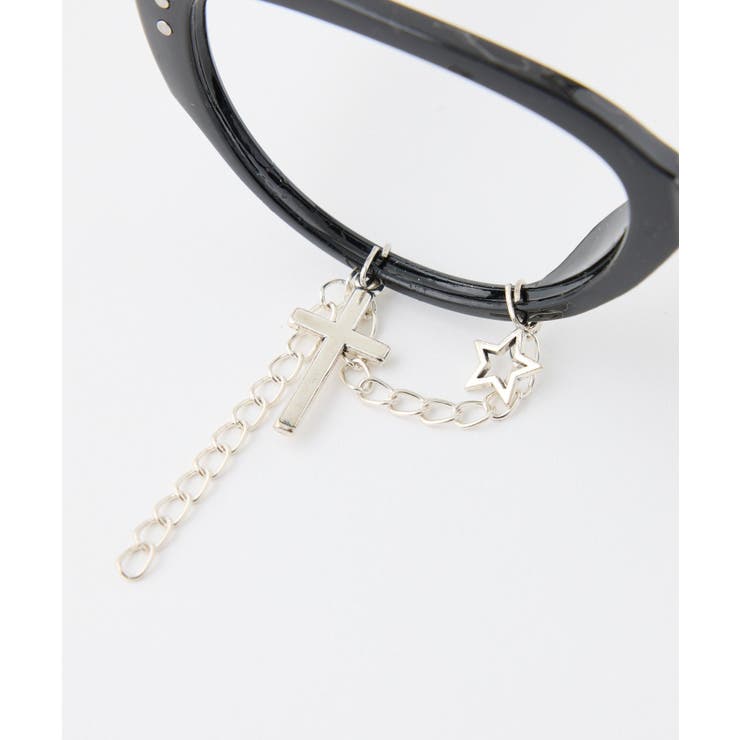 【one after another】チャーム付き伊達メガネ/レンズなし | NICE CLAUP / OLIVE des OLIVE　OUTLET | 詳細画像5 