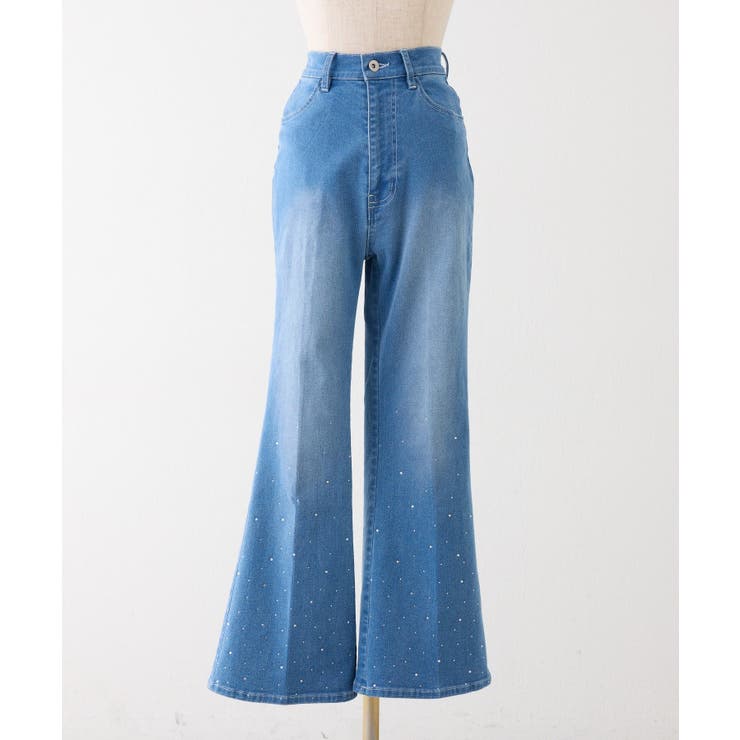 【SMサイズ展開】リボンアレンジキラキラ美脚デニム | NICE CLAUP / OLIVE des OLIVE　OUTLET | 詳細画像21 