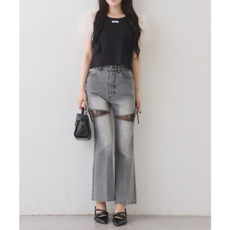 【one after another】チュールパフスリーブトップス | NICE CLAUP / OLIVE des OLIVE　OUTLET | 詳細画像17 