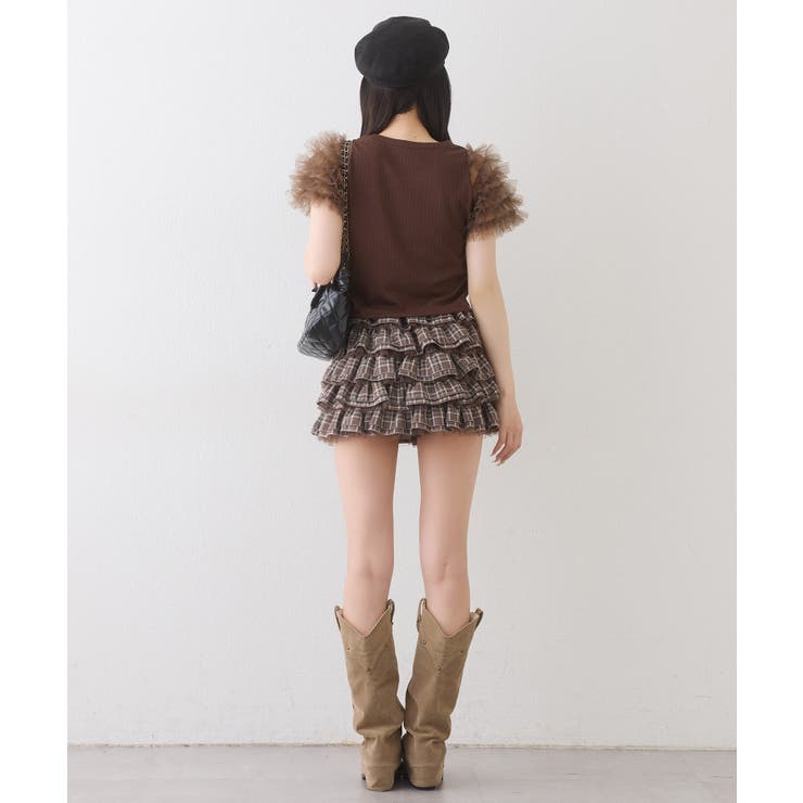 【one after another】チュールパフスリーブトップス | NICE CLAUP / OLIVE des OLIVE　OUTLET | 詳細画像13 