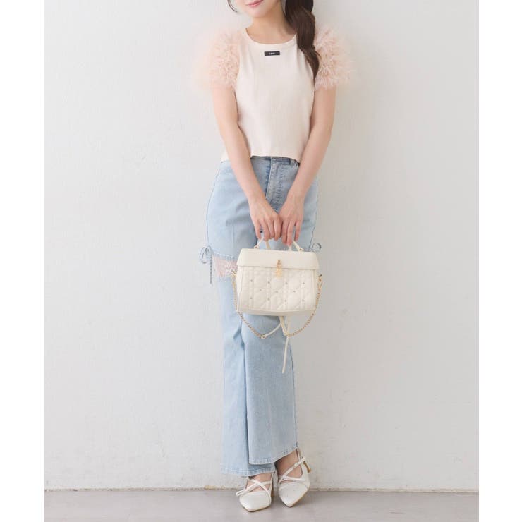 【one after another】チュールパフスリーブトップス | NICE CLAUP / OLIVE des OLIVE　OUTLET | 詳細画像8 