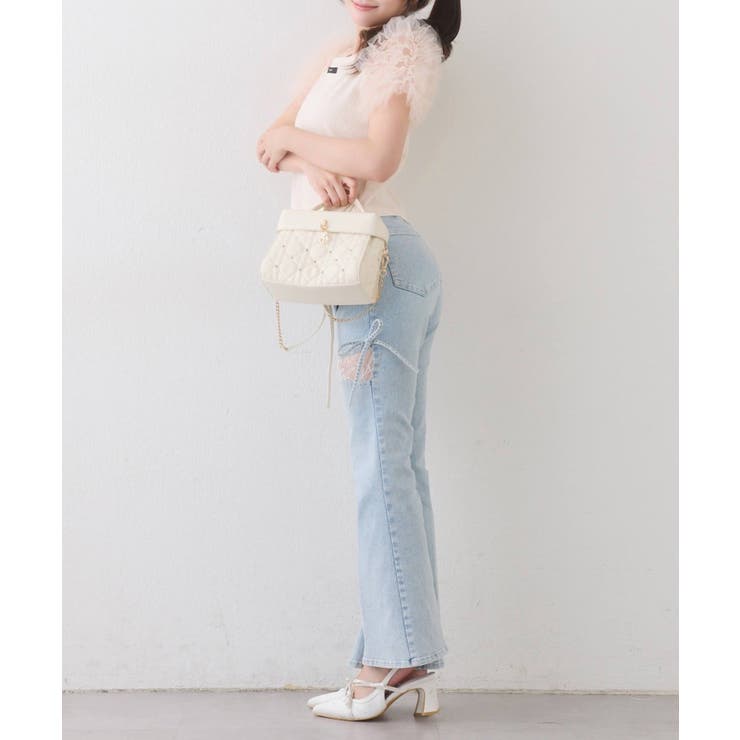 【one after another】チュールパフスリーブトップス | NICE CLAUP / OLIVE des OLIVE　OUTLET | 詳細画像9 