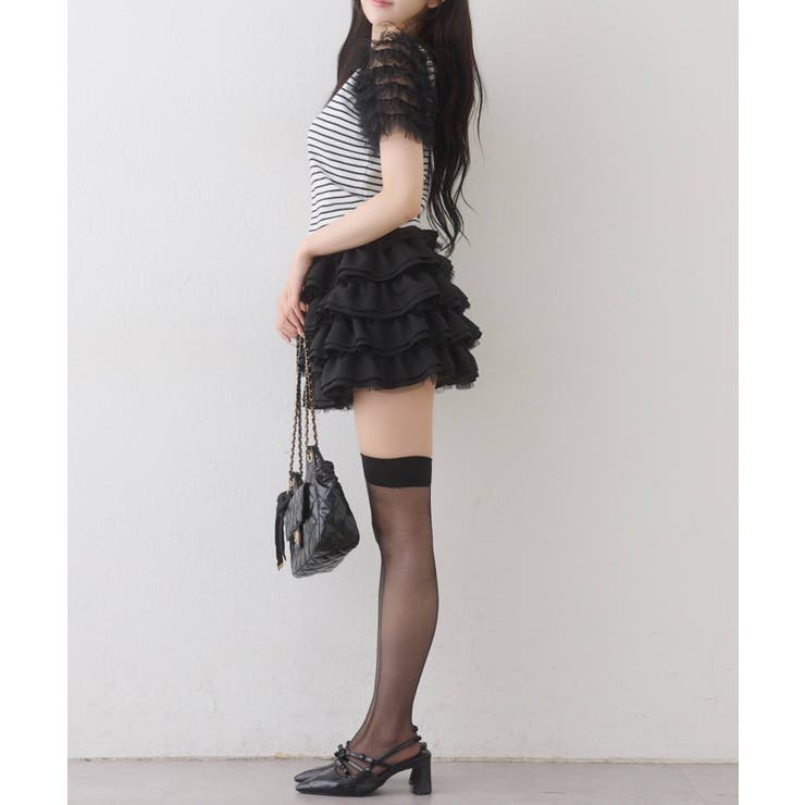 【one after another】チュールパフスリーブトップス | NICE CLAUP / OLIVE des OLIVE　OUTLET | 詳細画像3 