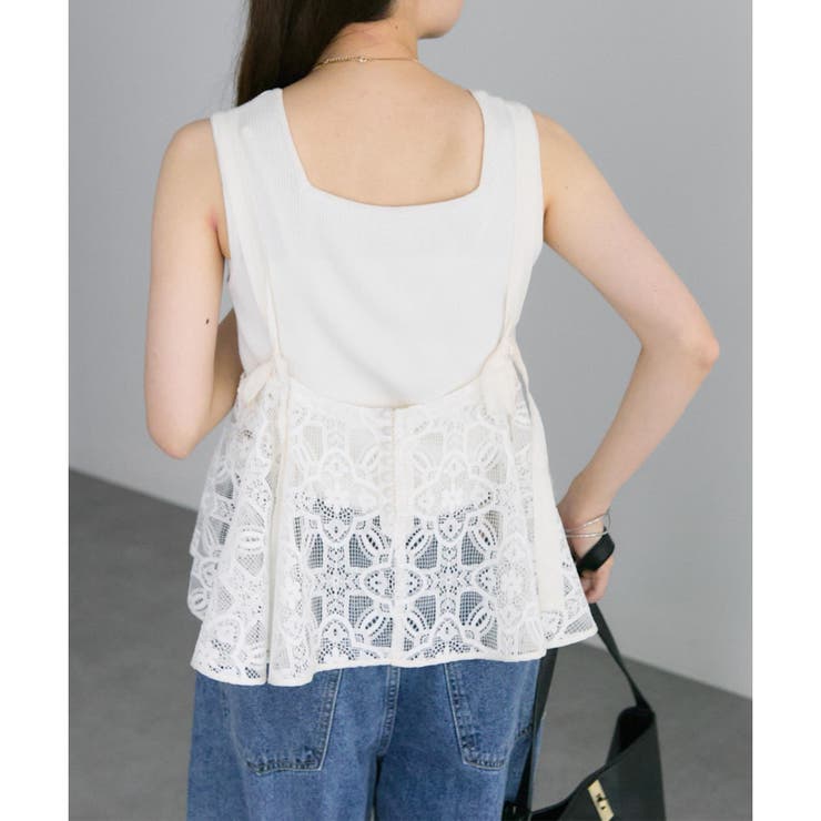 【PUAL CE CIN】リバー調レースビスチェ | NICE CLAUP / OLIVE des OLIVE　OUTLET | 詳細画像5 