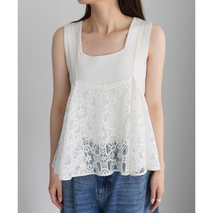 【PUAL CE CIN】リバー調レースビスチェ | NICE CLAUP / OLIVE des OLIVE　OUTLET | 詳細画像17 