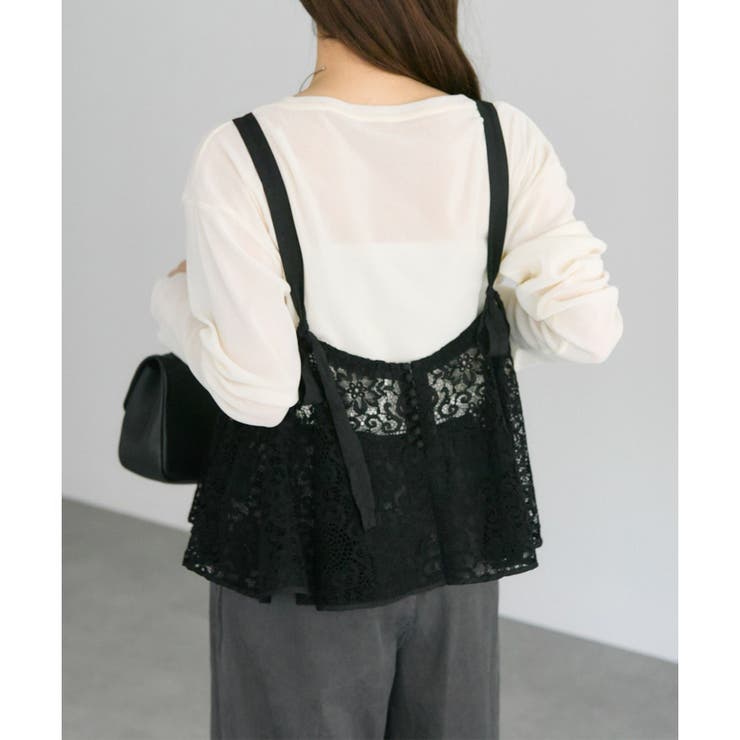 【PUAL CE CIN】リバー調レースビスチェ | NICE CLAUP / OLIVE des OLIVE　OUTLET | 詳細画像12 