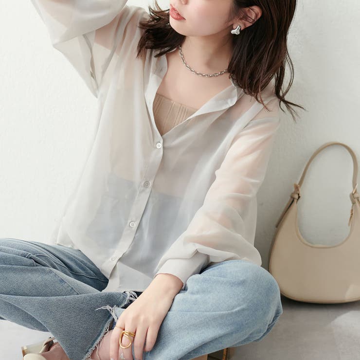 【natural couture】裾フレアシャツ | RMAF NICE CLAUP / OLIVE des OLIVE | 詳細画像9