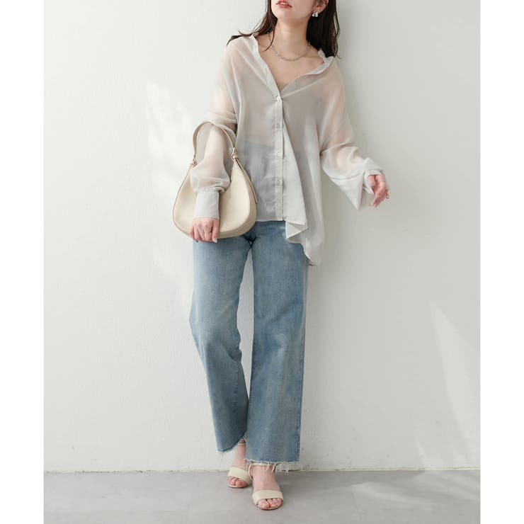 【natural couture】裾フレアシャツ | RMAF NICE CLAUP / OLIVE des OLIVE | 詳細画像10