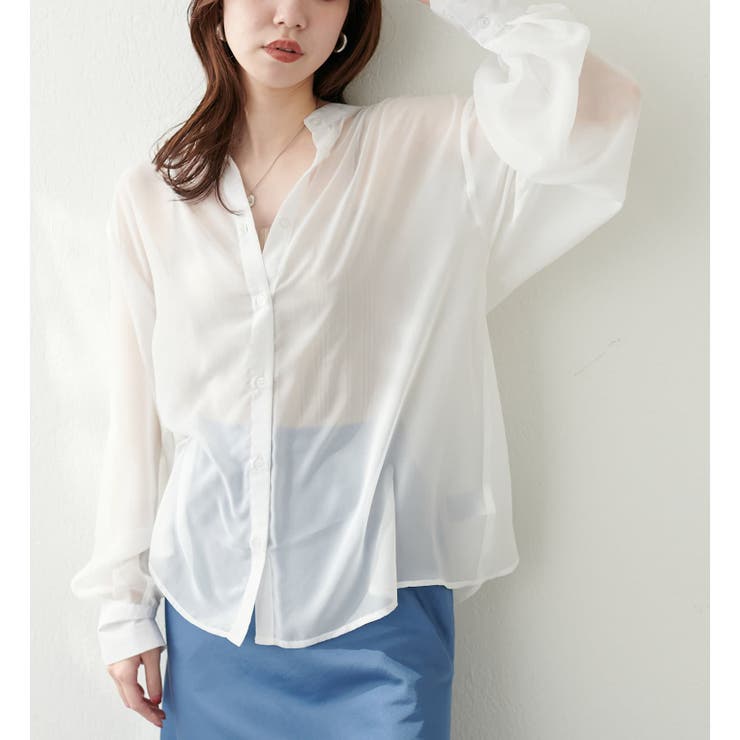 【natural couture】裾フレアシャツ | RMAF NICE CLAUP / OLIVE des OLIVE | 詳細画像15