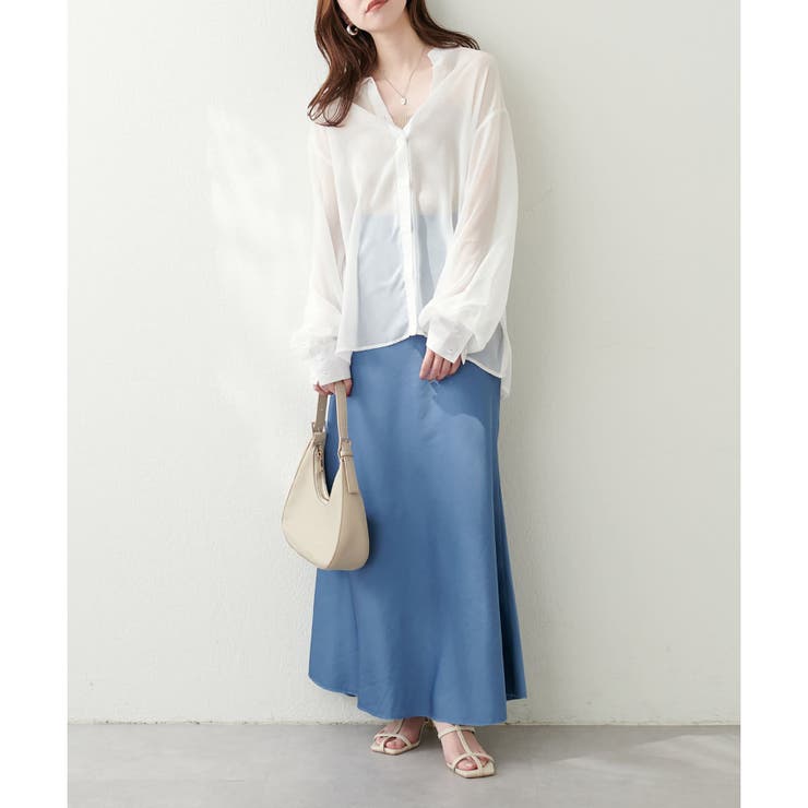 【natural couture】裾フレアシャツ | RMAF NICE CLAUP / OLIVE des OLIVE | 詳細画像16