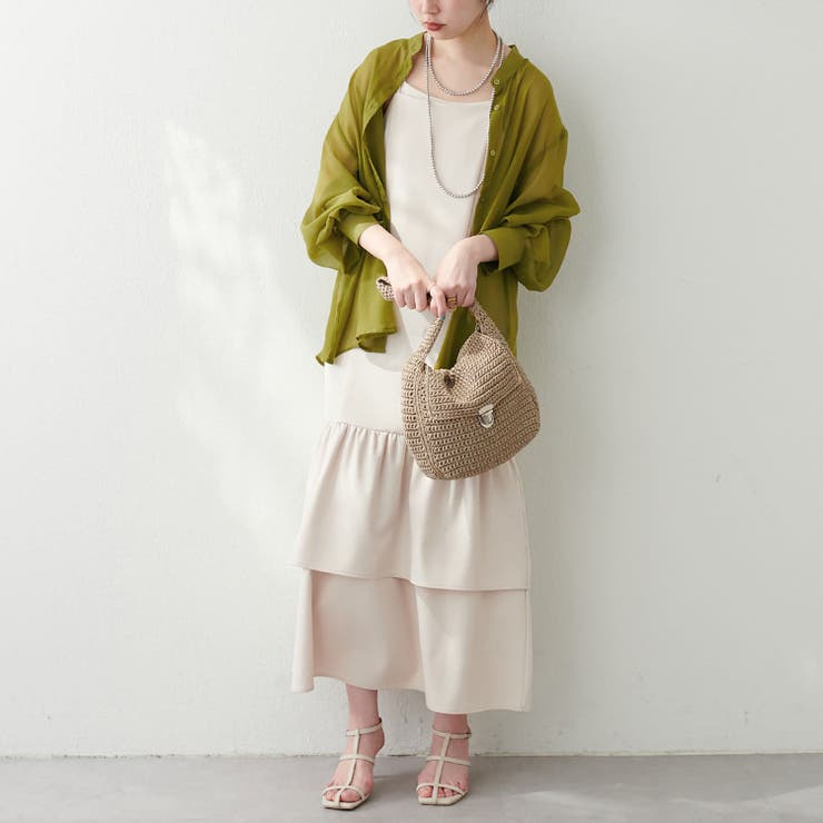 【natural couture】裾フレアシャツ | RMAF NICE CLAUP / OLIVE des OLIVE | 詳細画像4