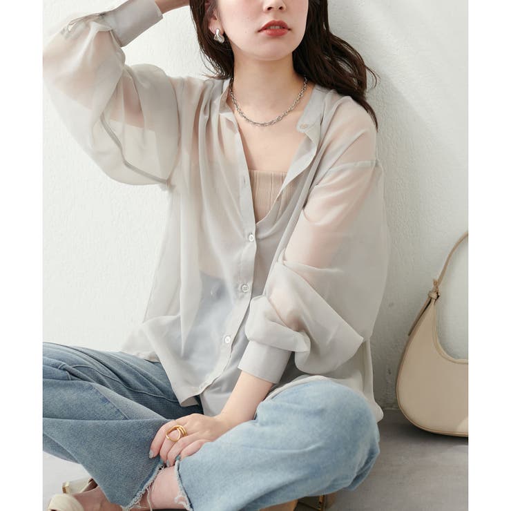 【natural couture】裾フレアシャツ | RMAF NICE CLAUP / OLIVE des OLIVE | 詳細画像8