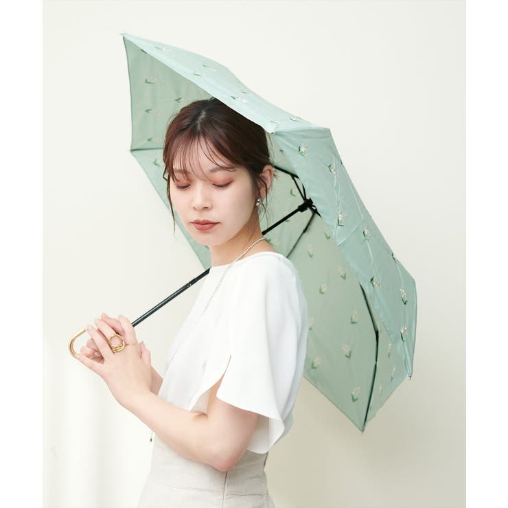 ミント | 【natural couture】Mapetal 折りたたみ傘 | NICE CLAUP / OLIVE des OLIVE　OUTLET