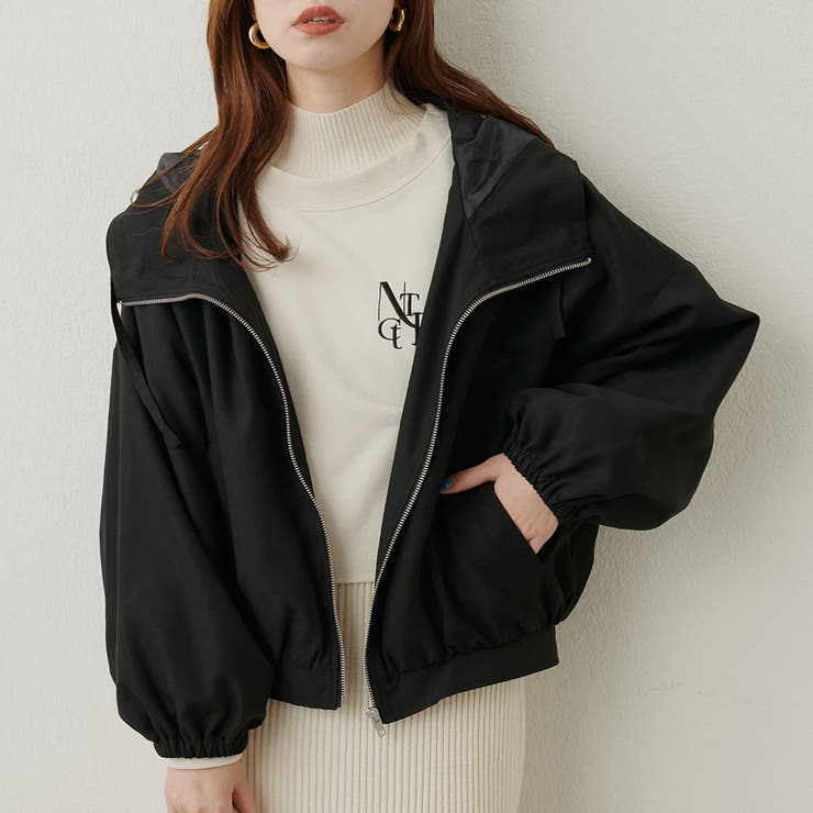 natural couture】フード付きショートマンパ[品番：OLOW0011884]｜RMAF