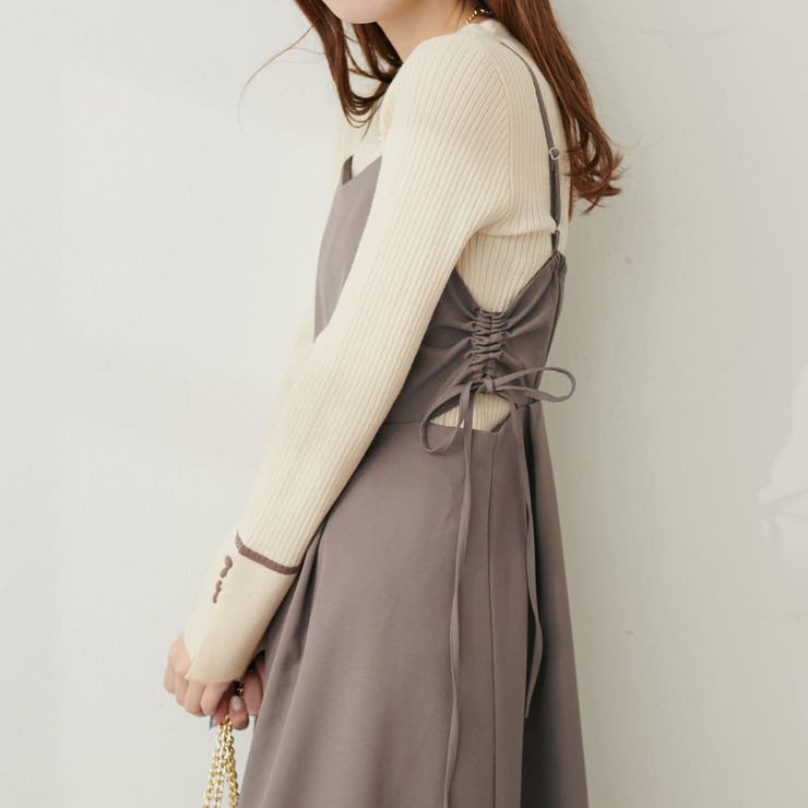 natural couture】サイドドロストキャミワンピース[品番：OLOW0011842