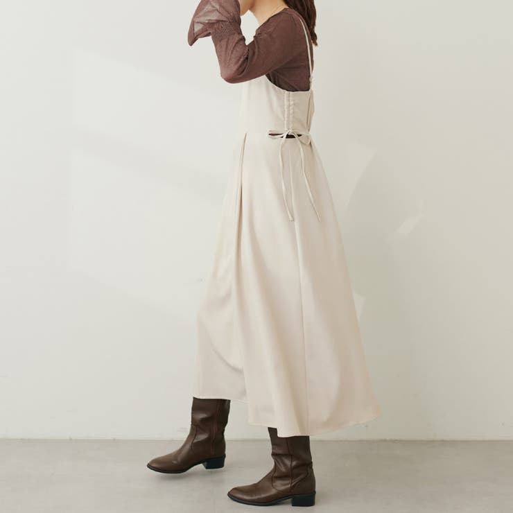 natural couture】サイドドロストキャミワンピース[品番：OLOW0011842