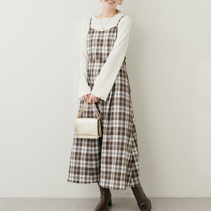 natural couture】サイドドロストキャミワンピース[品番：OLOW0011842