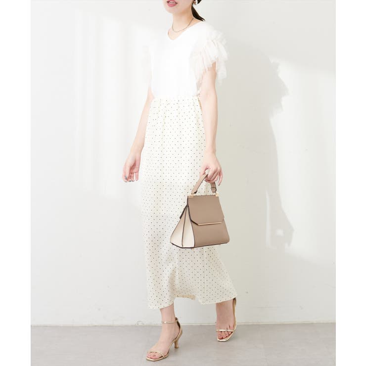 【natural couture】ドットふくれジャガードタイトスカート | NICE CLAUP / OLIVE des OLIVE　OUTLET | 詳細画像4 