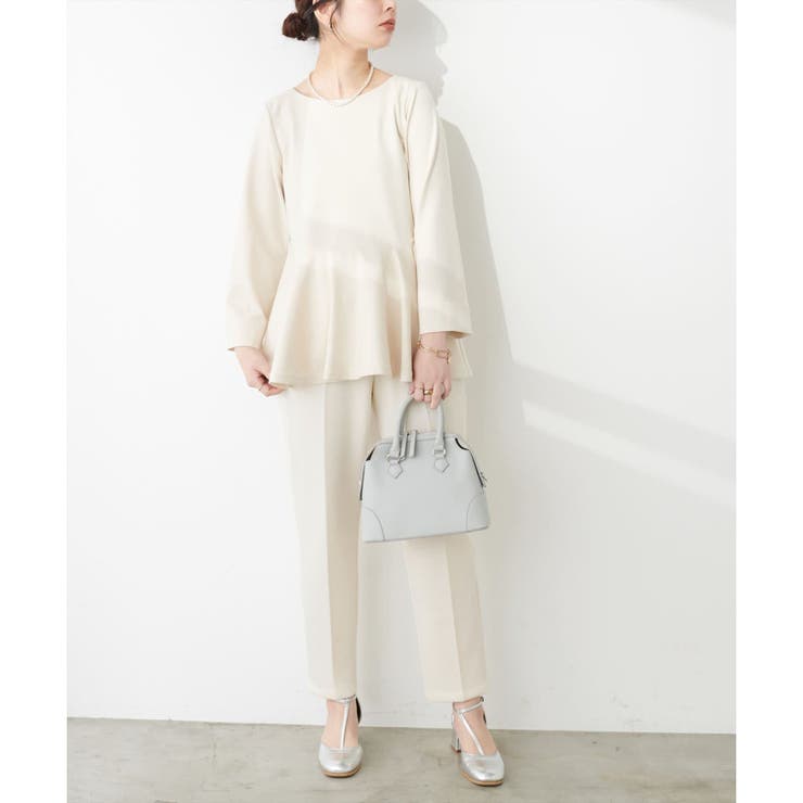 【natural couture】mamamoペプラムヘムブラウス | RMAF　NICE CLAUP / OLIVE des OLIVE | 詳細画像8 