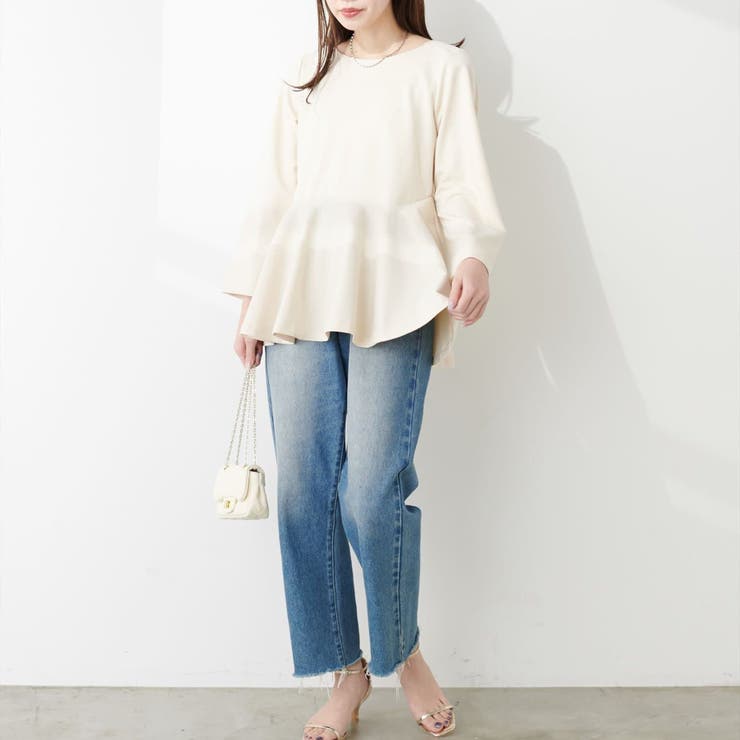 【natural couture】mamamoペプラムヘムブラウス | RMAF　NICE CLAUP / OLIVE des OLIVE | 詳細画像9 