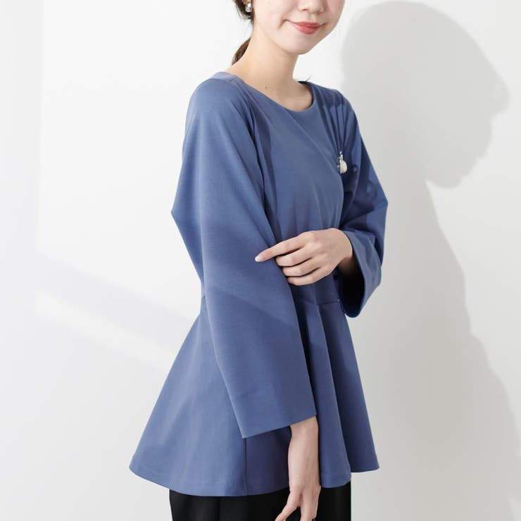 【natural couture】mamamoペプラムヘムブラウス | RMAF　NICE CLAUP / OLIVE des OLIVE | 詳細画像11 
