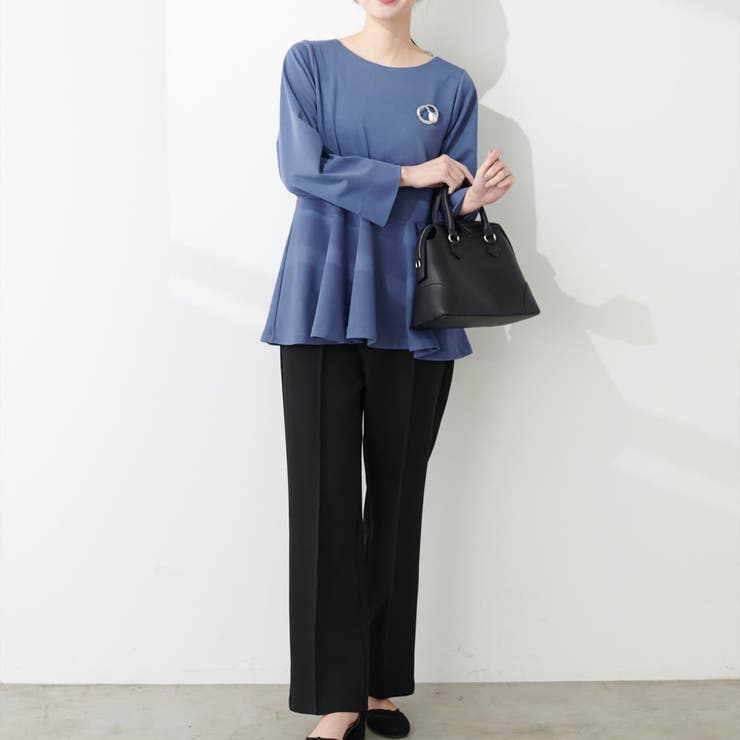 【natural couture】mamamoペプラムヘムブラウス | RMAF　NICE CLAUP / OLIVE des OLIVE | 詳細画像14 