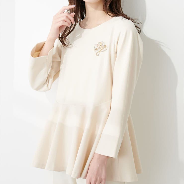 【natural couture】mamamoペプラムヘムブラウス | RMAF　NICE CLAUP / OLIVE des OLIVE | 詳細画像2 