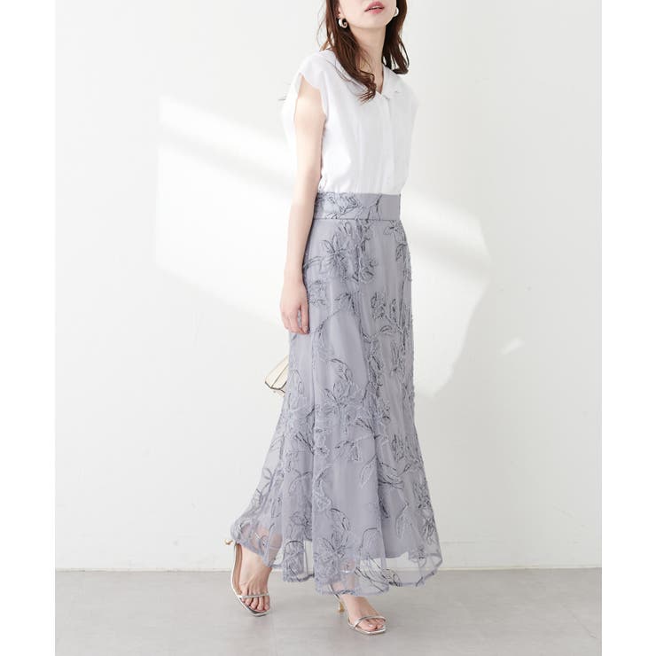 【natural couture】【WEB限定】ゆるスカラップレトロブラウス | NICE CLAUP / OLIVE des OLIVE　OUTLET | 詳細画像8 