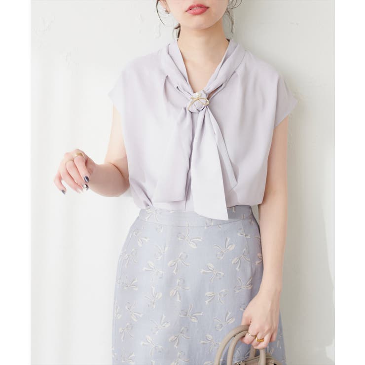 【natural couture】マルチウェイボウタイブラウス | NICE CLAUP / OLIVE des OLIVE　OUTLET | 詳細画像22 