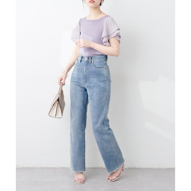 【natural couture】フレアプリーツ袖ニット | RMAF NICE CLAUP / OLIVE des OLIVE | 詳細画像9