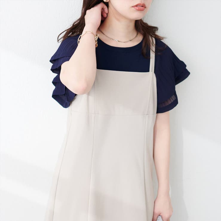 【natural couture】フレアプリーツ袖ニット | RMAF NICE CLAUP / OLIVE des OLIVE | 詳細画像16