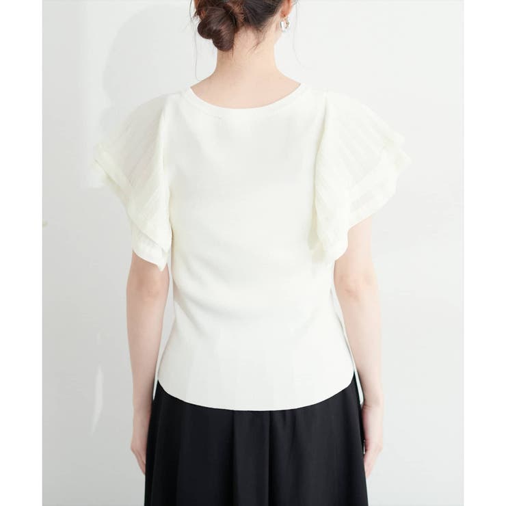 【natural couture】フレアプリーツ袖ニット | RMAF NICE CLAUP / OLIVE des OLIVE | 詳細画像22