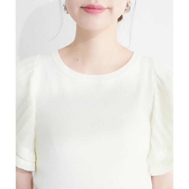 【natural couture】フレアプリーツ袖ニット | RMAF NICE CLAUP / OLIVE des OLIVE | 詳細画像23